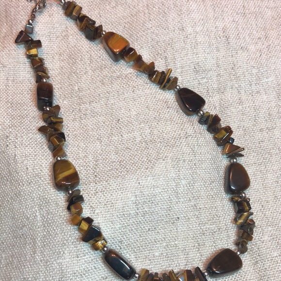 Beautiful Tiger eyes necklace 18-20” - Picture 9 of 10